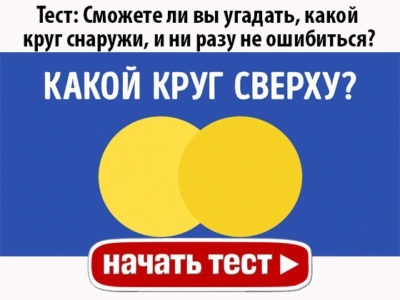 Сможете ли вы угадать, какой круг снаружи, и ни разу не ошибиться?