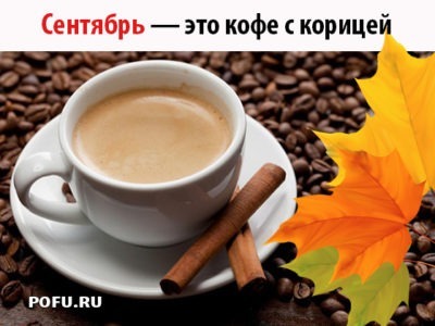 Сентябрь — это кофе с корицей