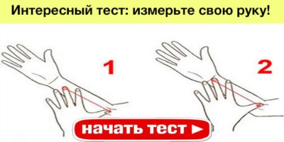 Интересный тест: измерьте свою руку!